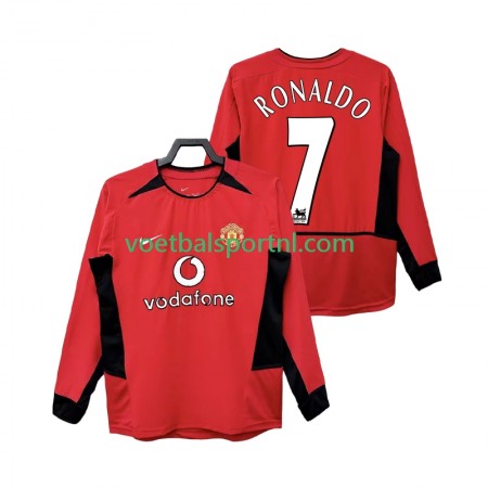 Manchester United RONALDO 7 2004 Retro Thuis Shirt 2002 L/S